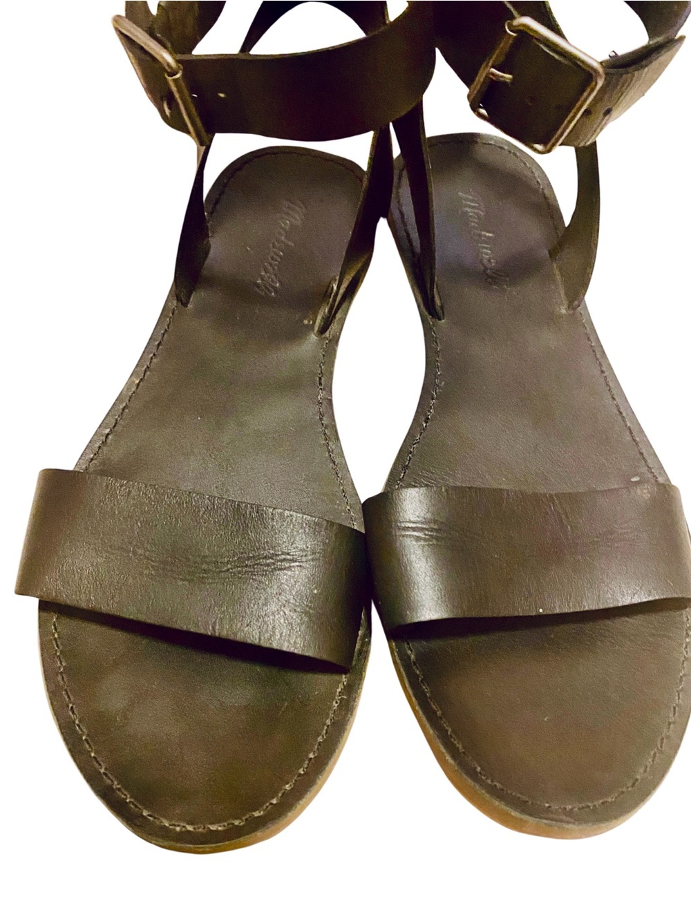 Madewell Boardwalk Ankle Strap Sandal Black Sz 9 - Picture 6 of 13